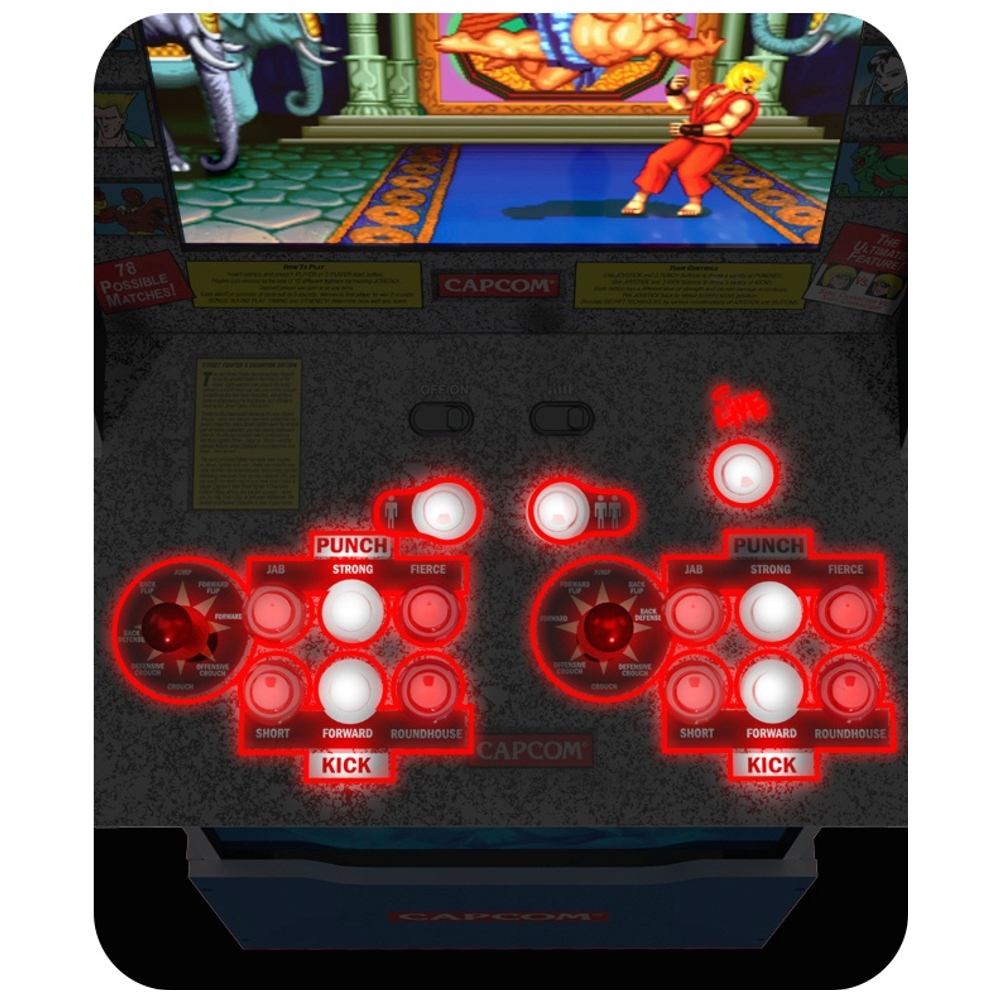 Arcade1Up Street Fighter 2 Capcom Legacy Championship Edition Automat (12 Spiele)