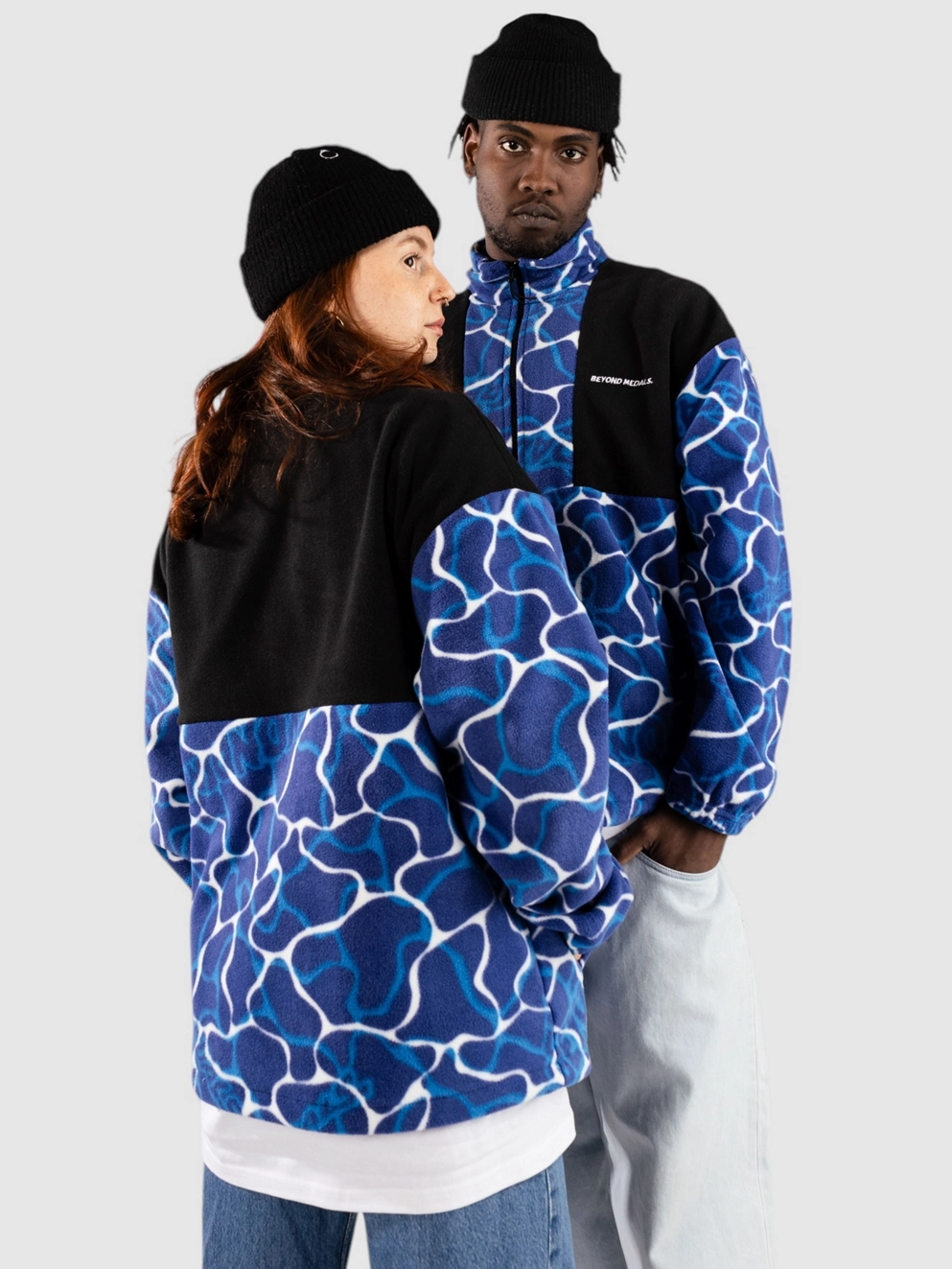 Beyond Medals Fleece Zip Hoodie blue