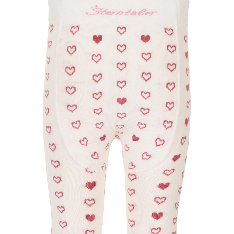 Sterntaler Strumpfhose Herzen ecru