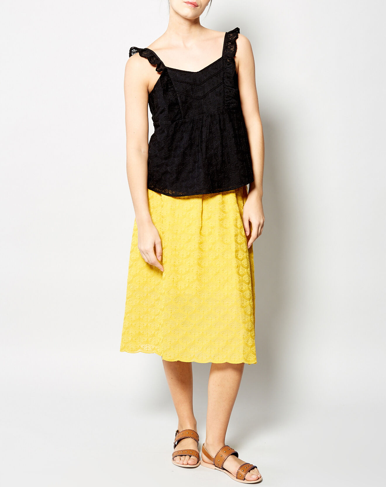 Karl Marc John Top Tiquama en Dentelle noir