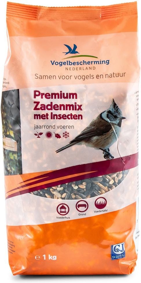 Vogelbescherming Nederland strooivoer zaden met insecten 1 kg