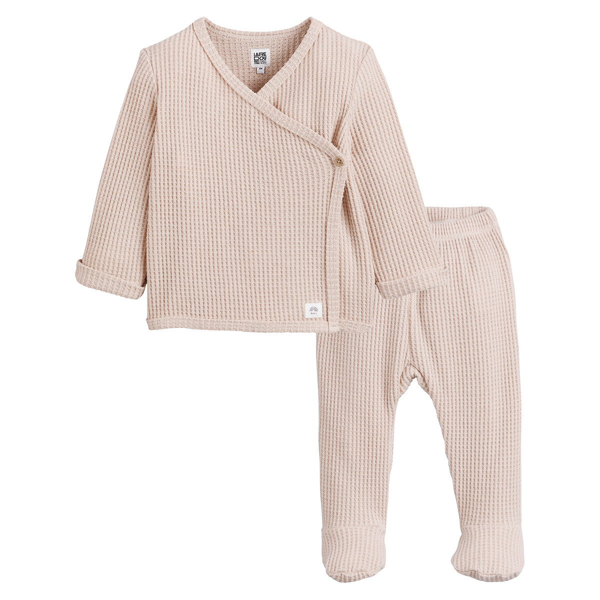 COLEÇÃO LA REDOUTE<br>Conjunto de duas peças: blusa de alcinha e calça com pés