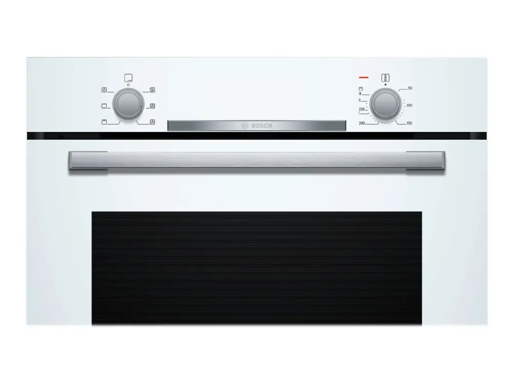 Bosch Serie | 2 HBA530BW0S - Ovn - til indbygning - niche - bredde: 56 cm - dybde: 55 cm - højde: 58.5 cm - med selv-rengøring - Klasse A - hvid