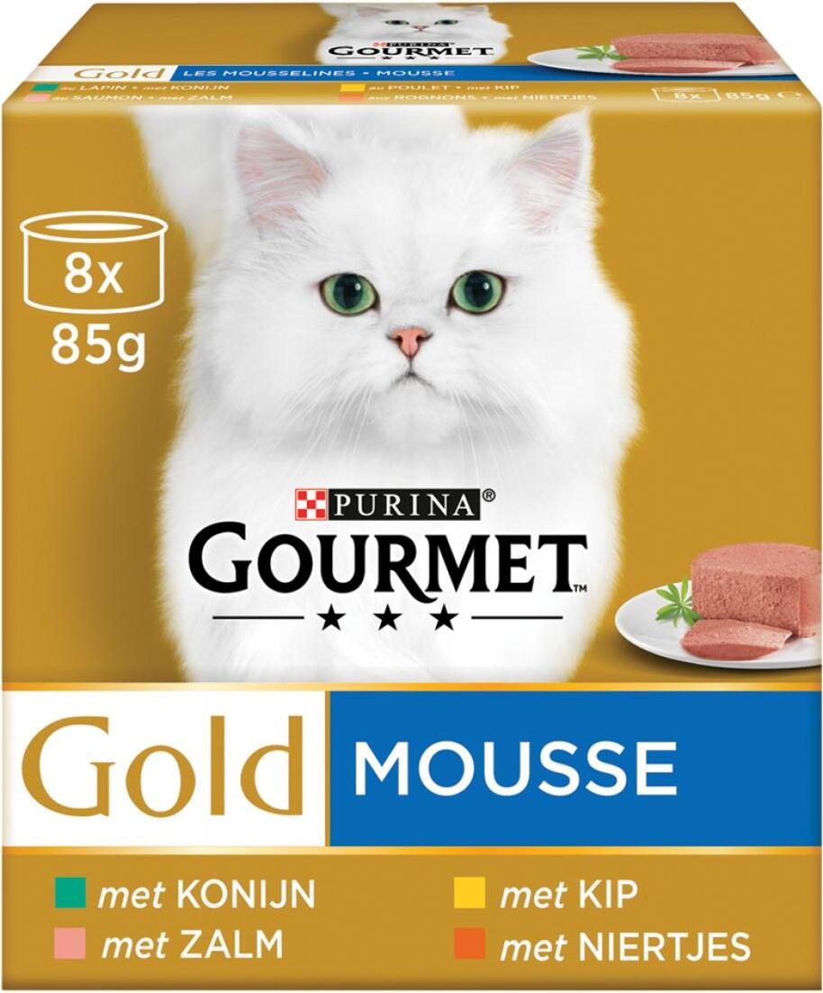 Gourmet Gold mouse mix adult 85 g 8 stuks