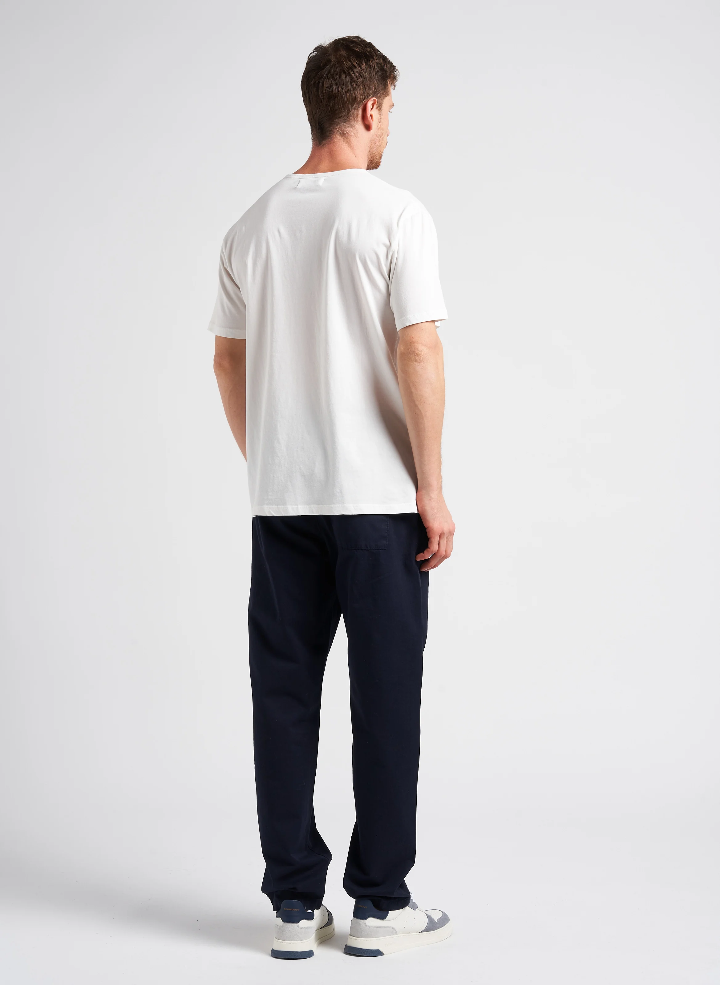Pantalon chino droit en coton bio| Bleu