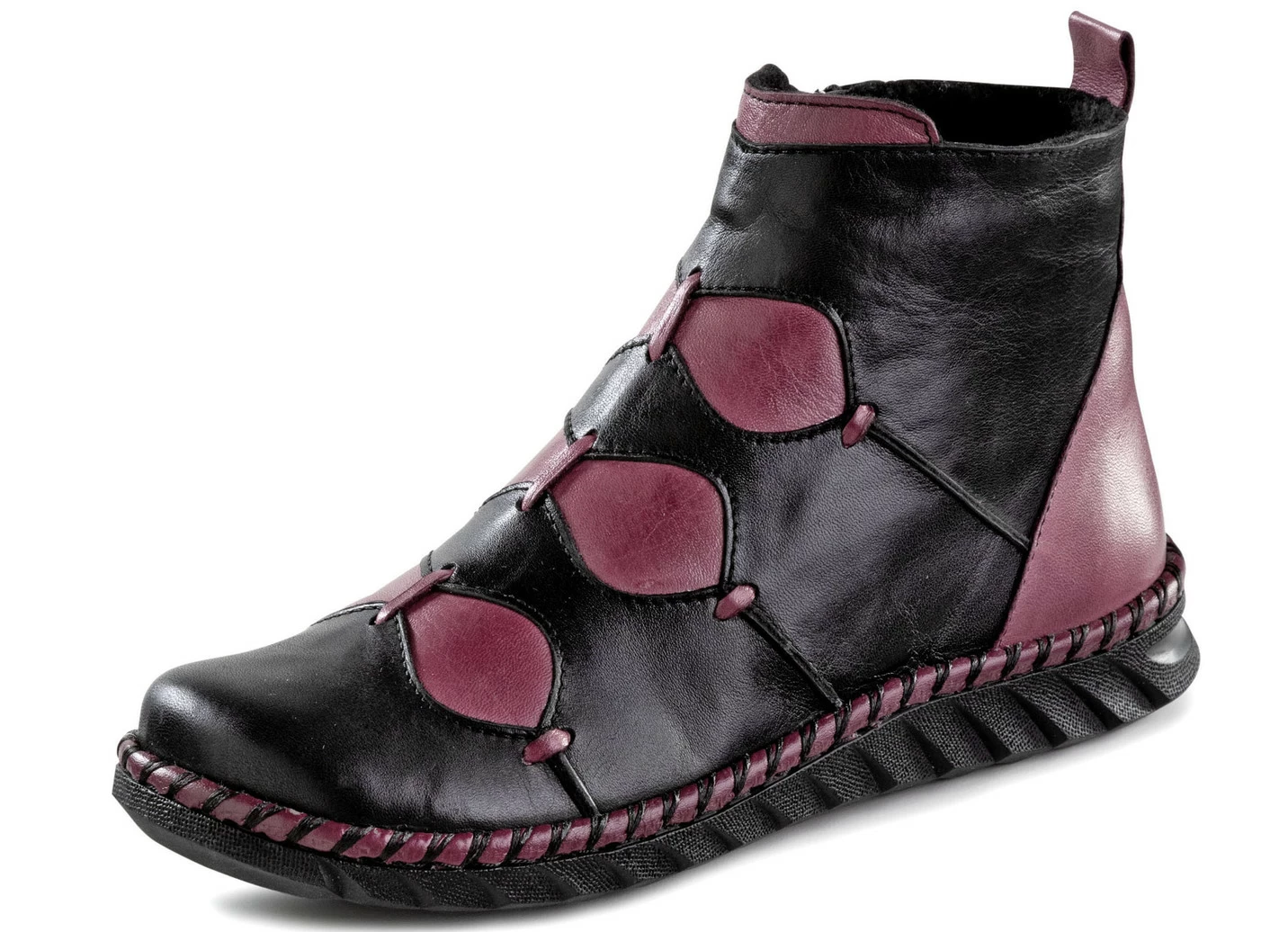 Gemini Bootie aus dezent schattiertem Rind-Nappaleder
