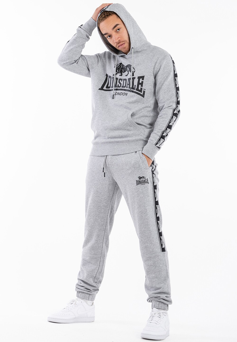 Lonsdale Herren Kapuzensweatshirt normale Passform SCOUSBURGH