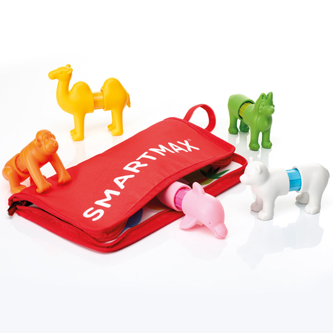 smartmax magnetisch puzzelspel - my first animals around the world