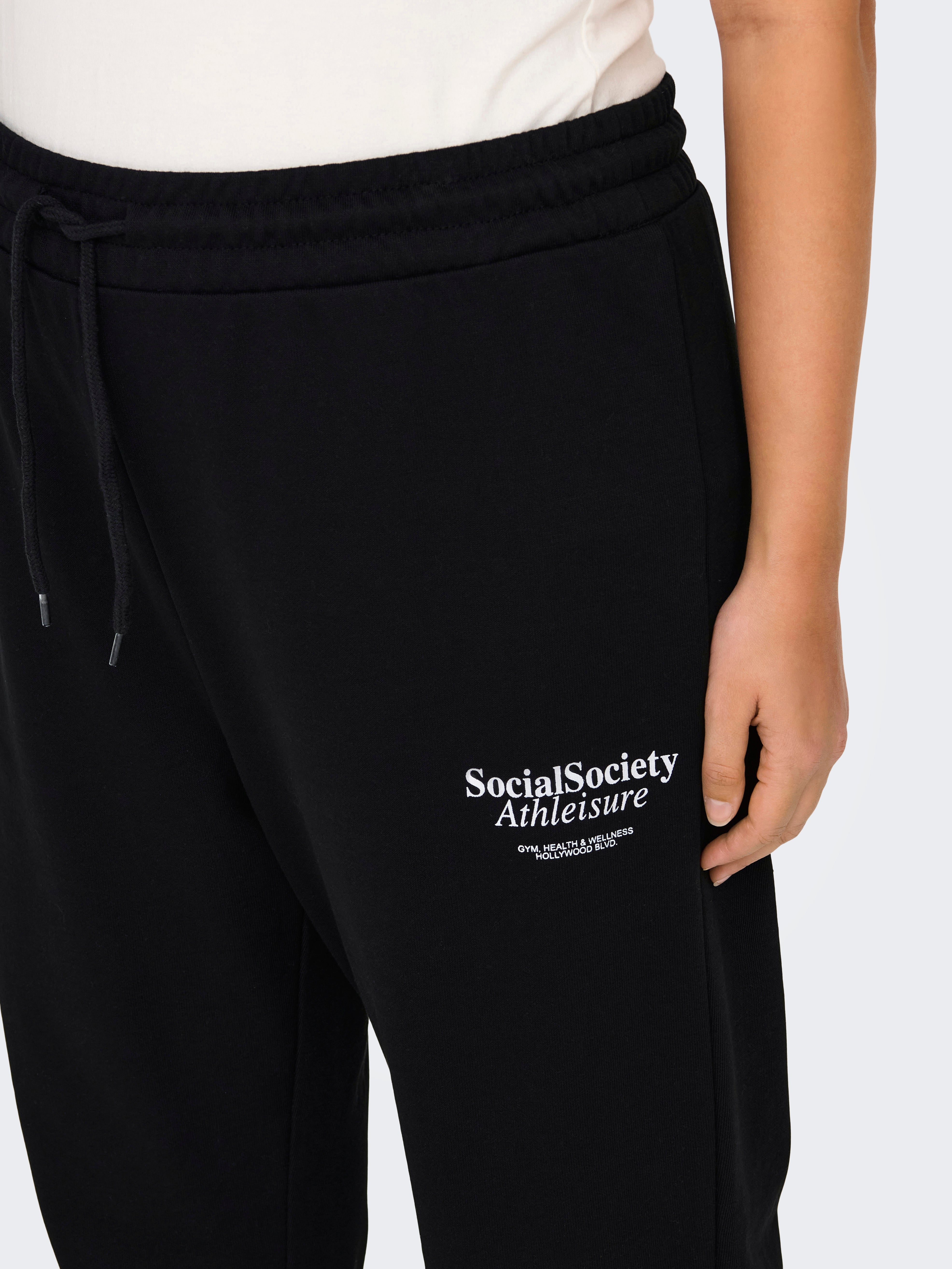 CARDAZE Weiter Beinschnitt Jogginghose Black