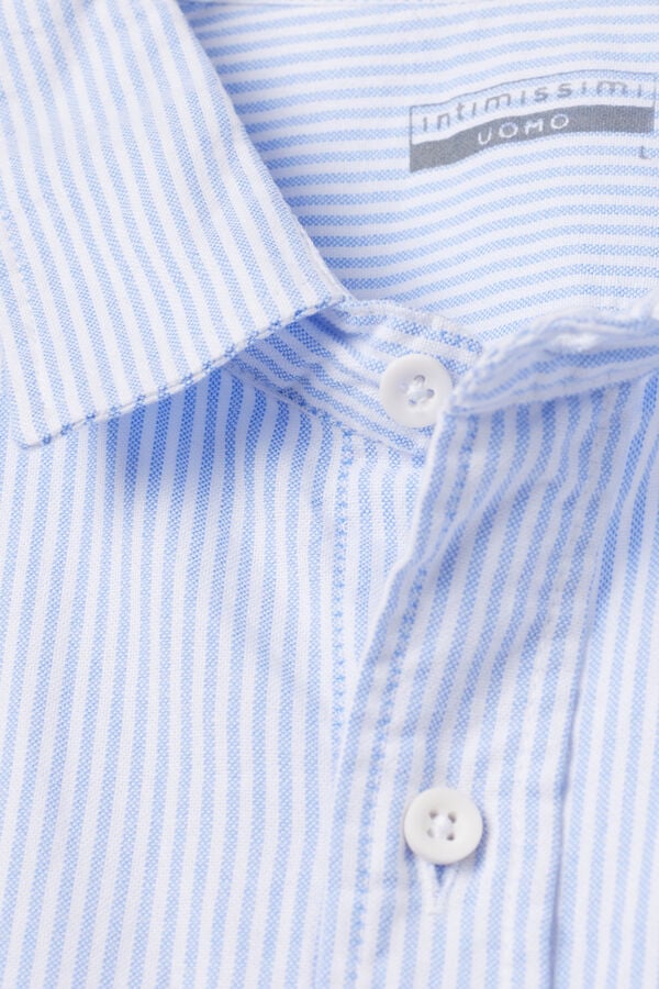 Camisa de tecido listrado