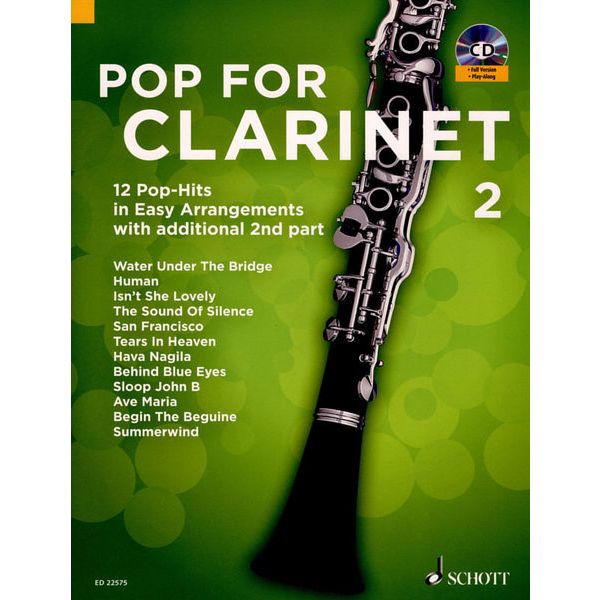 Schott Pop For Clarinet Vol.2