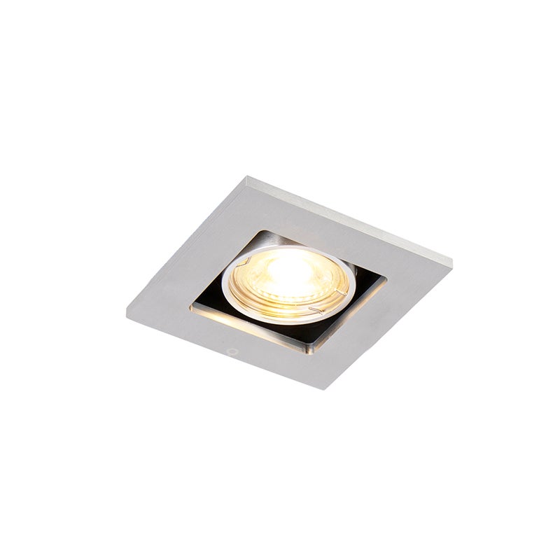 Inbouwspot aluminium - dwars