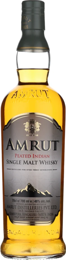 AMRUT PEATED INDIAN SINGLE MALT 70CL