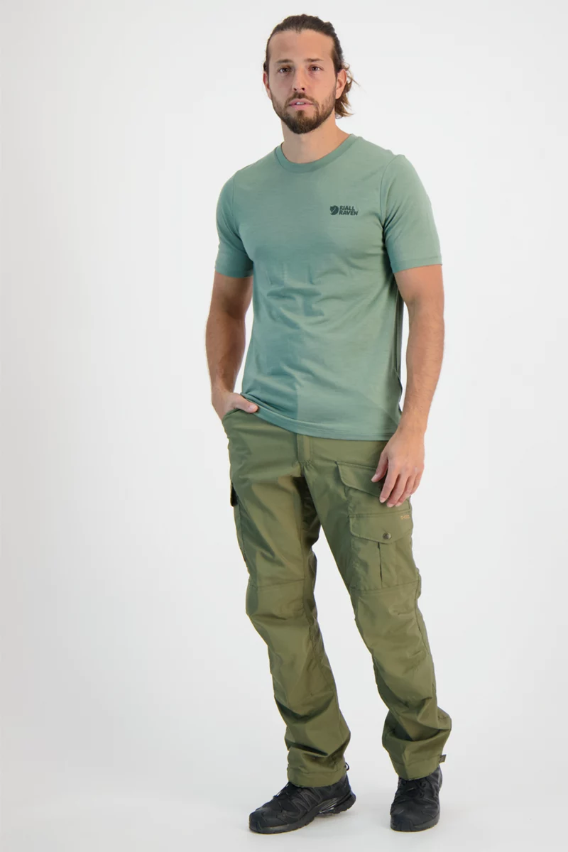 Fjällräven Abisko Wool Logo Herren T-Shirt