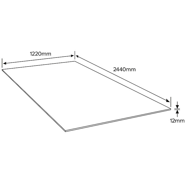 Panneau OSB 3 - 244 x 122 cm, ép.12 mm (vendu au panneau)