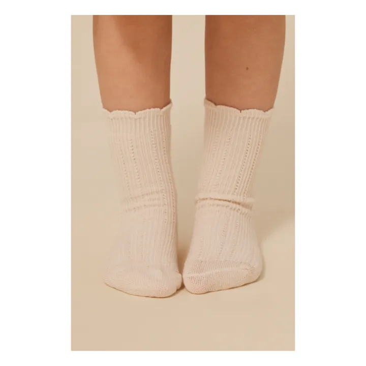Konges Sløjd Lot 3 Chaussettes Volants Coton Bio | Marron