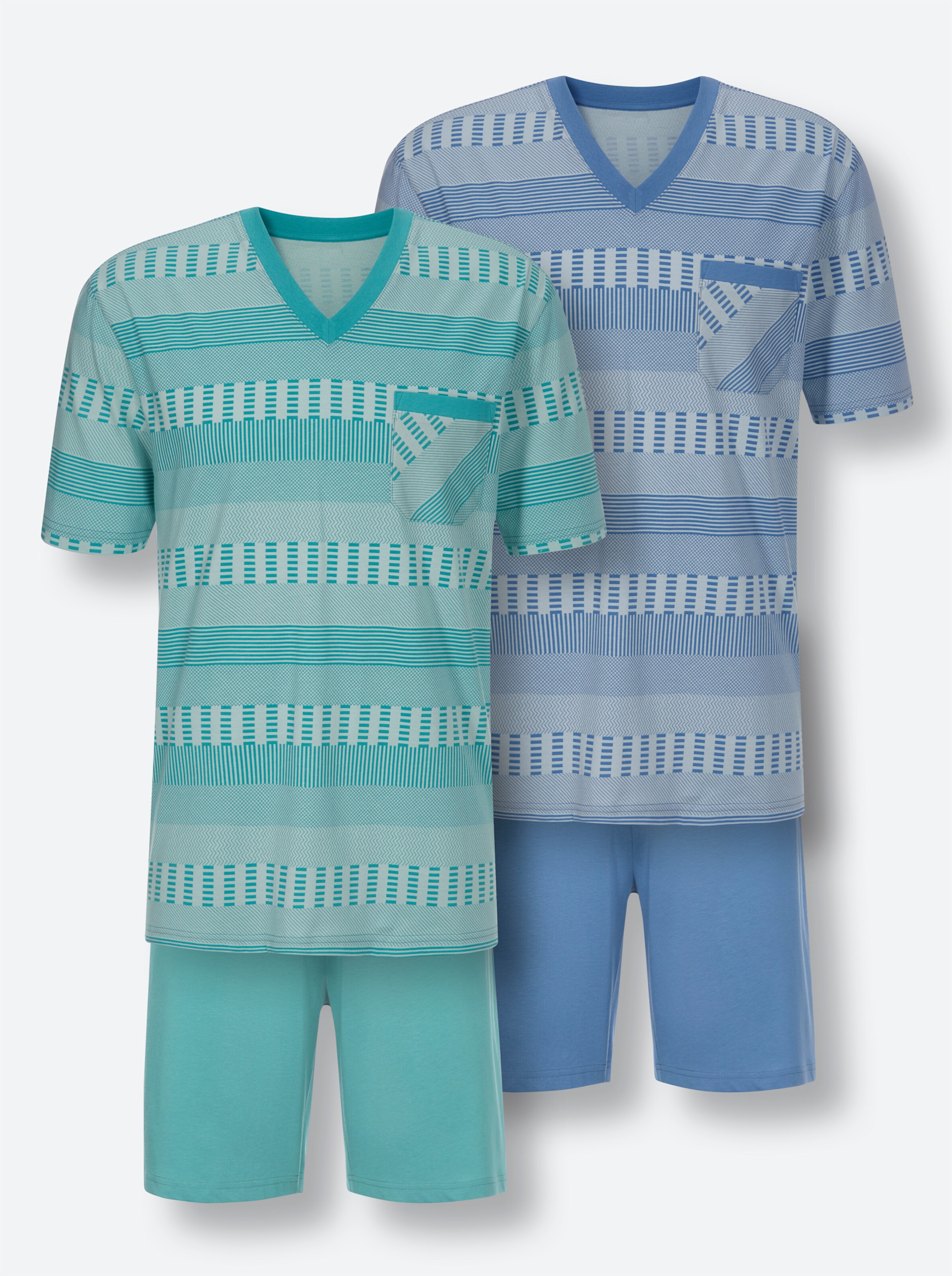 wäschepur men Shortys in ozean + mittelblau