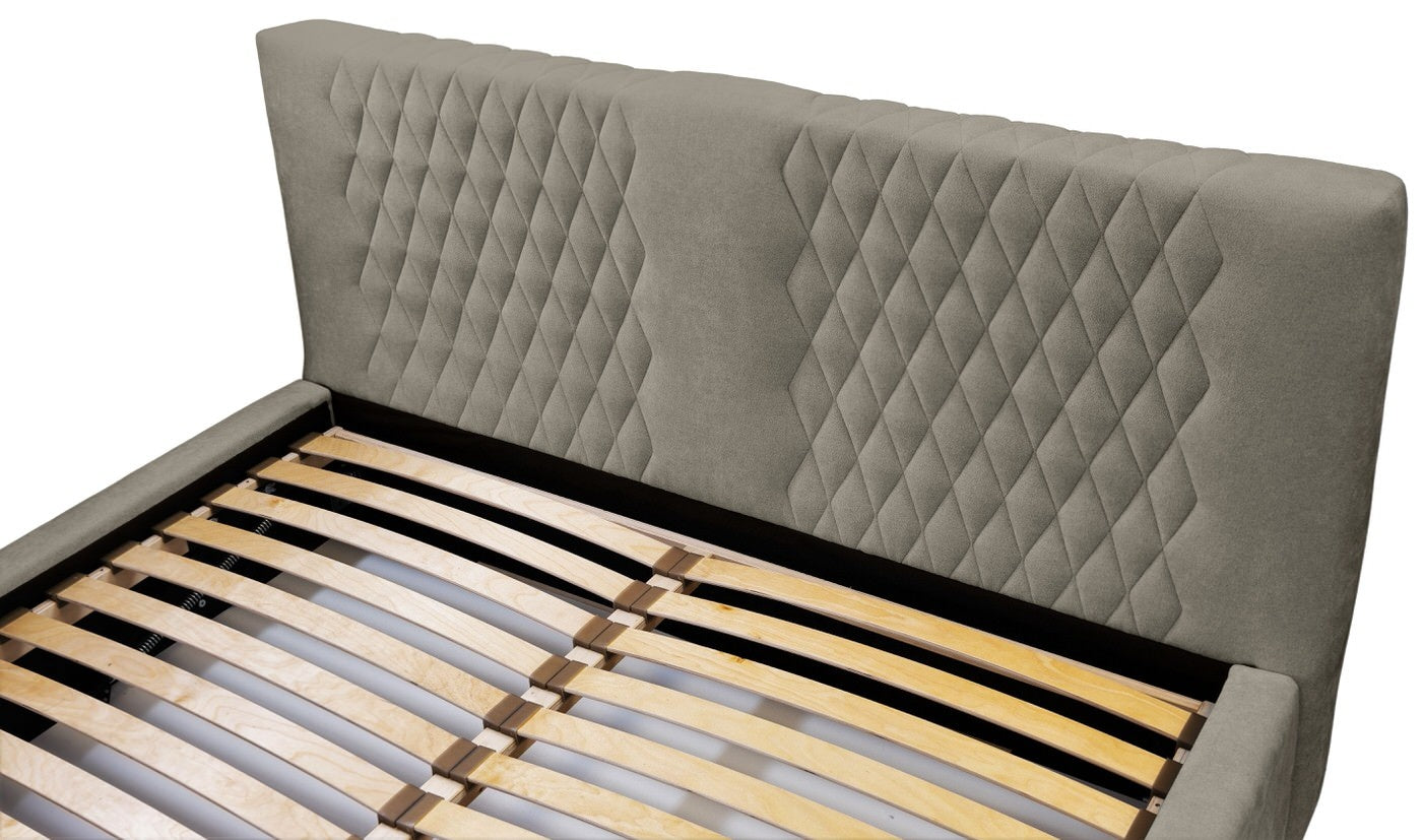 Trae Mobler Montana 160 x 200 cm Gestoffeerd Bed Taupe