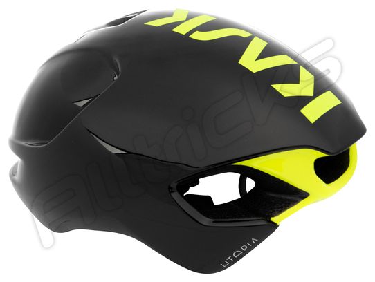 Casque Aero Kask Utopia Noir Jaune Fluo