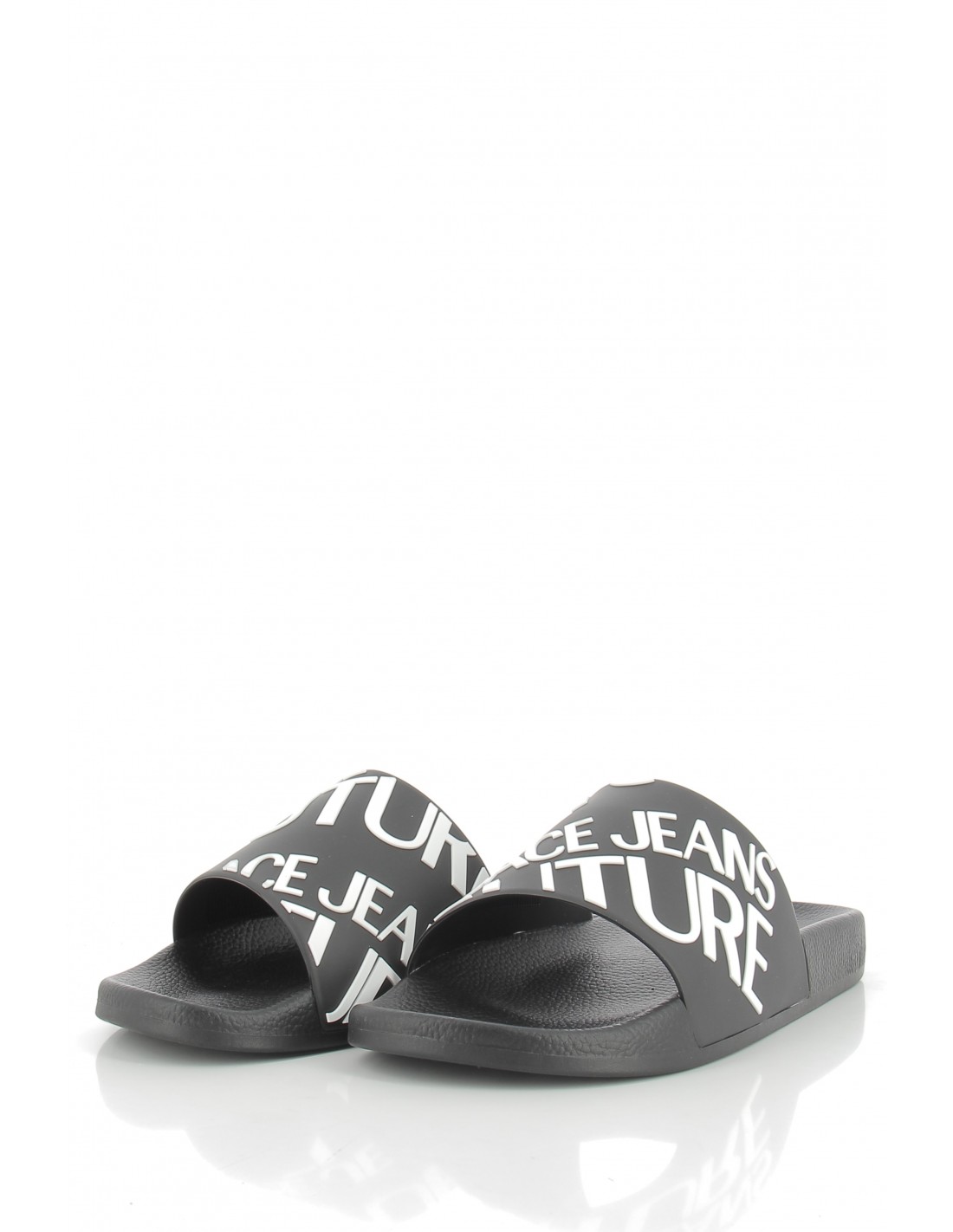 versace Claquettes homme slide noir/blanc