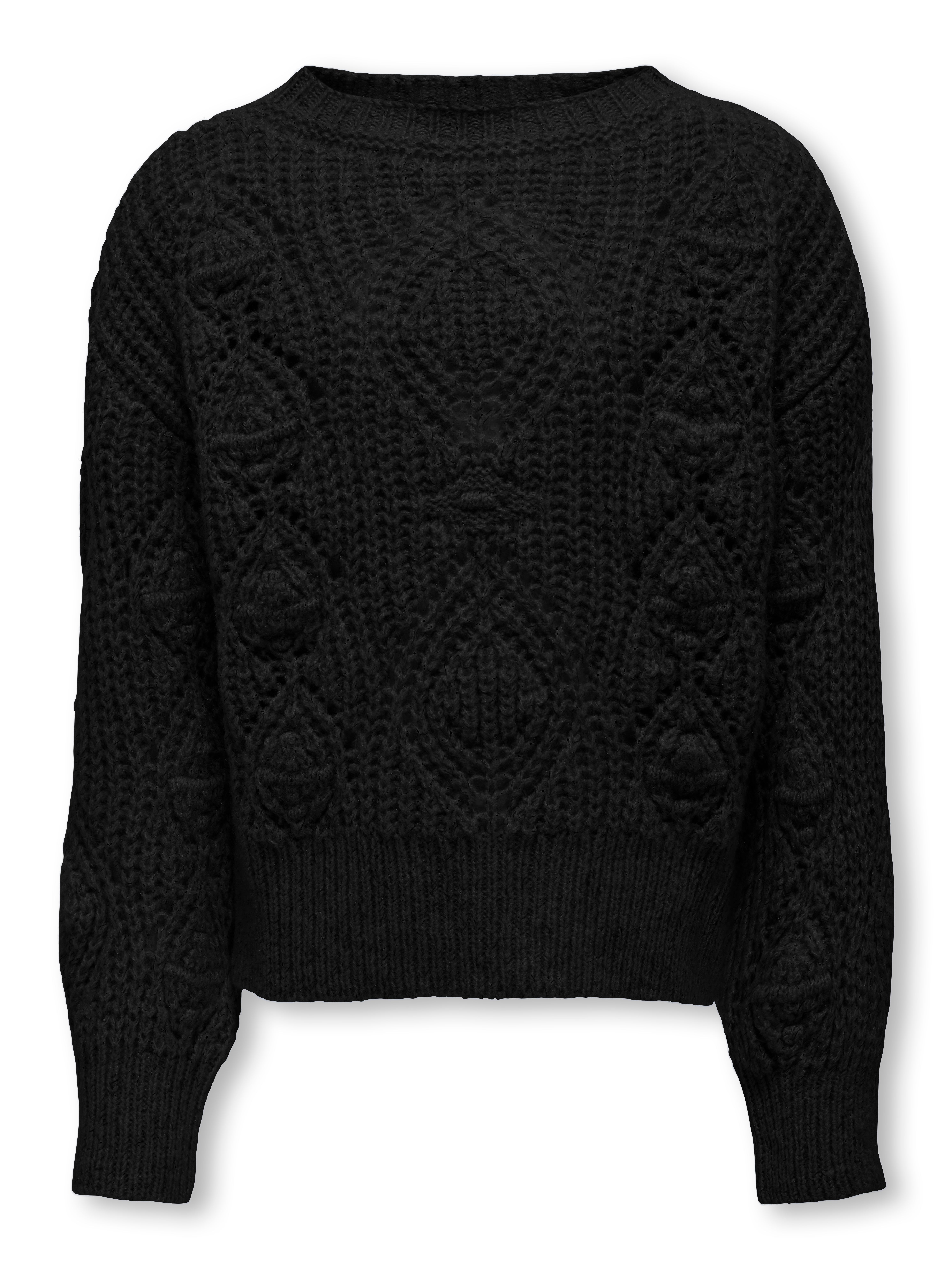 KOGROSETTA Strickpullover Black