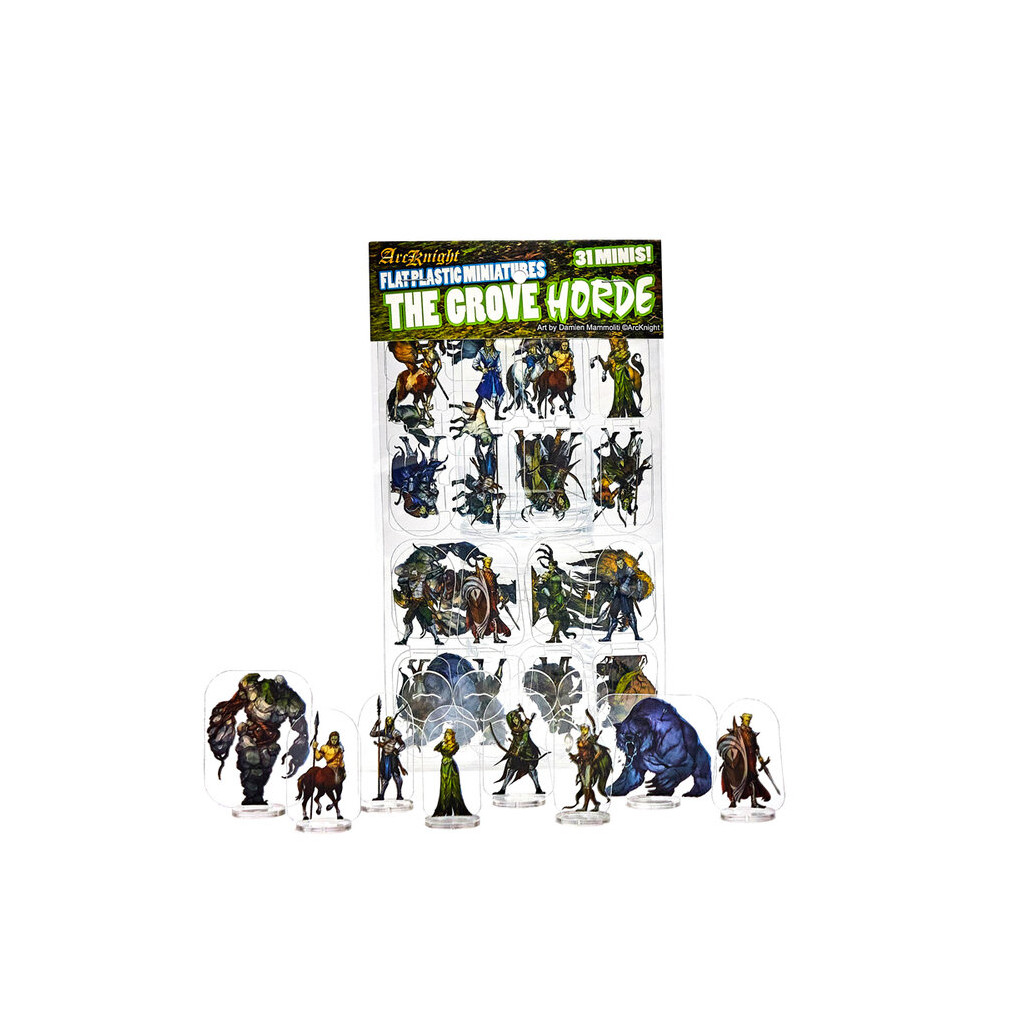 Flat Plastic Miniatures - The Grove Horde - 31 Pieces