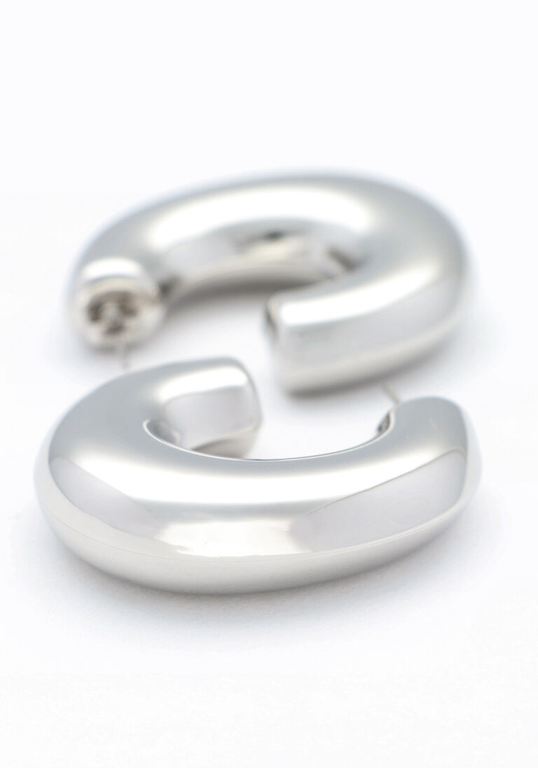 NOTRE-V zilveren notre-v oorbellen earring big