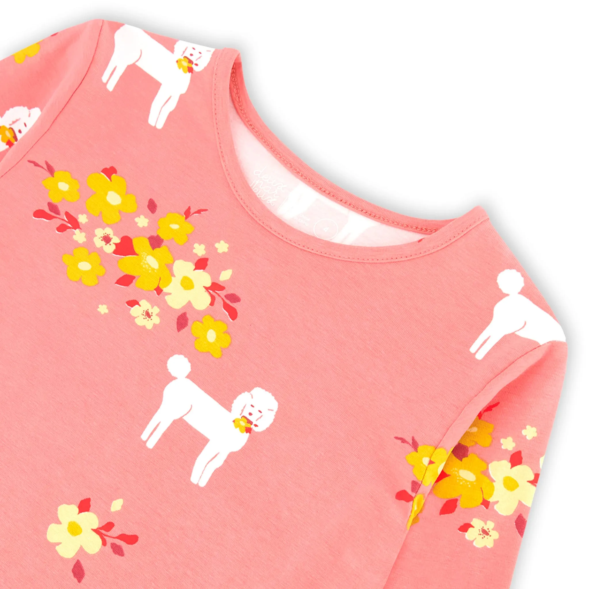 Deux par Deux T-Shirt Manches Longues Jardin Hivernal7-10ans