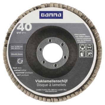 GAMMA lamellenschijf 115mm k40