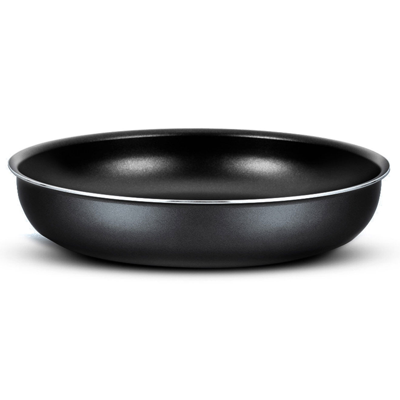 Kitchencook Batterie de cuisine noire - 6 pièces