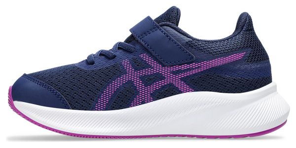 Chaussures Running Asics Patriot 13 PS Bleu/Rose Enfant