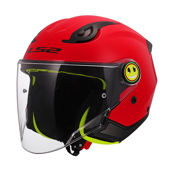 LS2 - Casque enfant OF622 Funny II Solid Rouge / Brillant