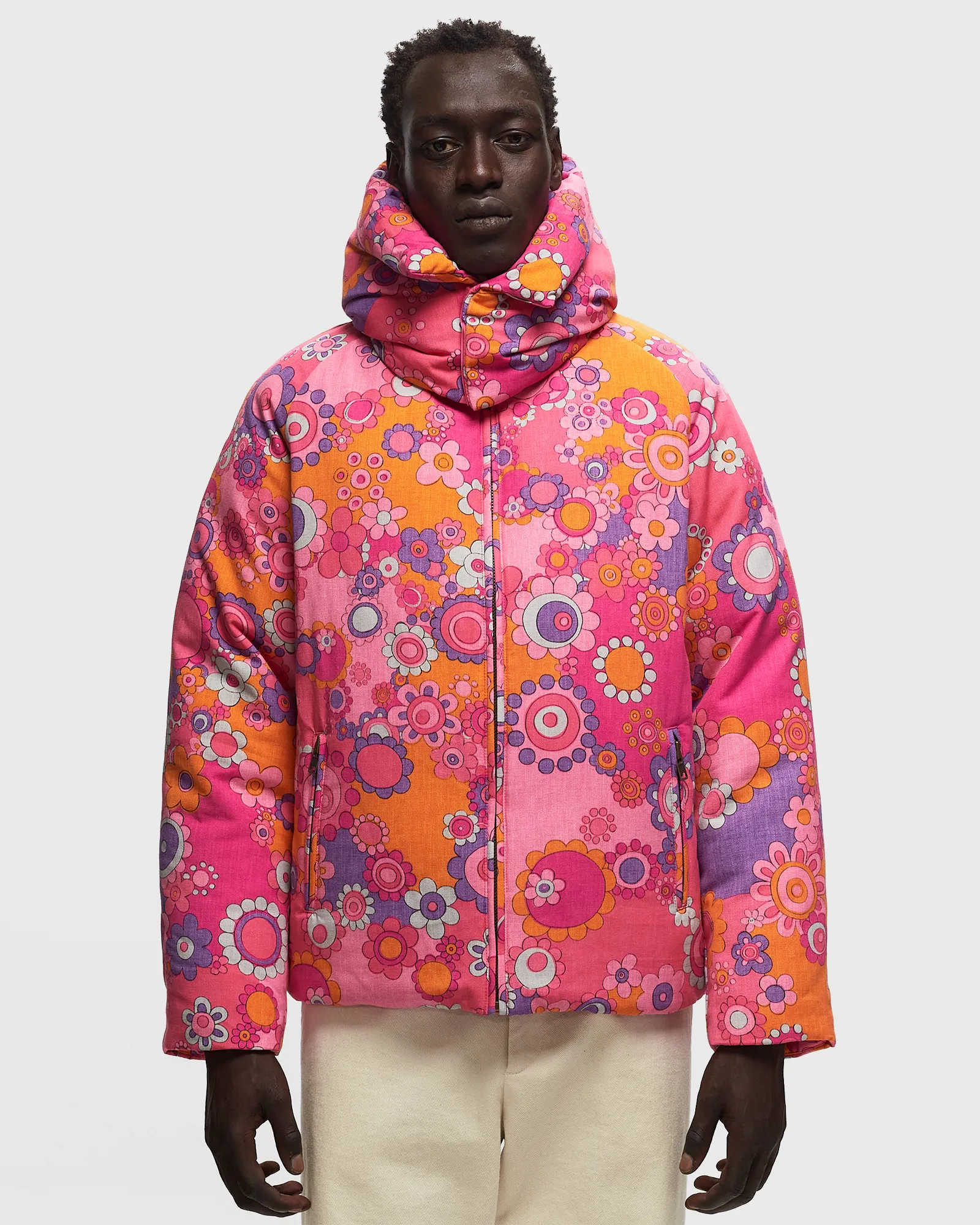 ERL HOODED SNOWBOARD DOWN JACKET WOVEN