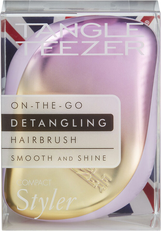 TANGLE TEEZER COMPACT STYLER LILAC YELLOW CHROME