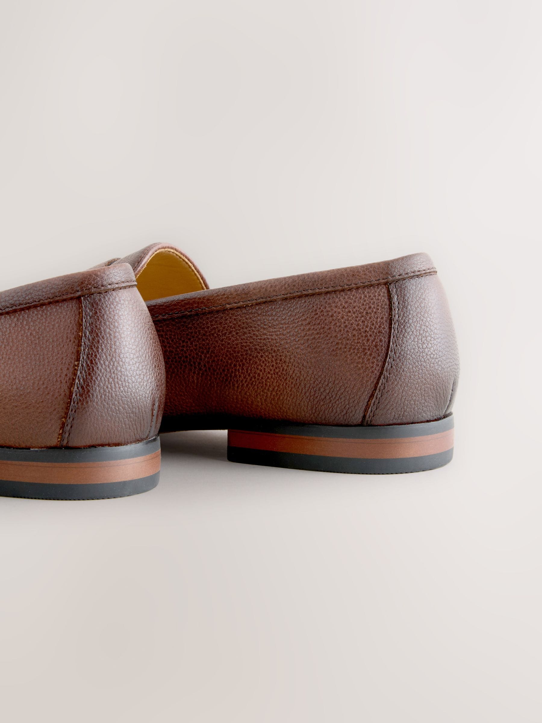Bruin - Embossed Leather Loafers