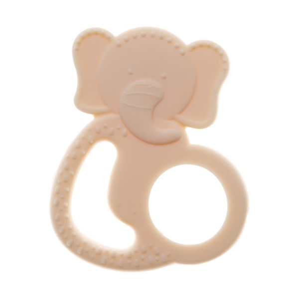 Babyjem Siliconen Olifant Bijtring - Ecru