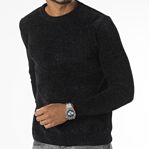 Pull Noir Chiné