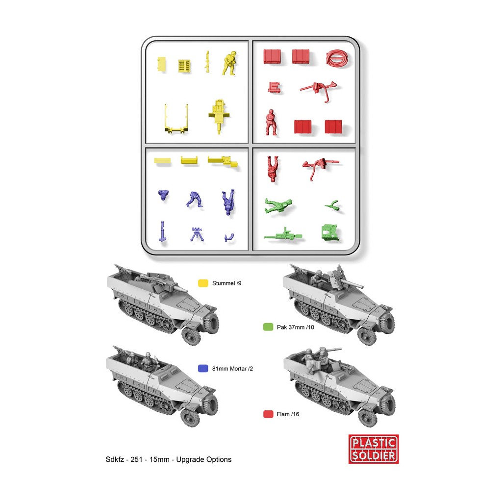 15mm WW2 German SdKfz 251/D Halftrack Conversion Kit