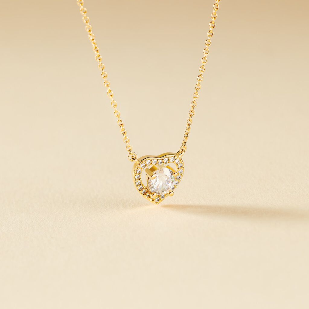 Collier Alais Plaqué Or Jaune Oxyde De Zirconium