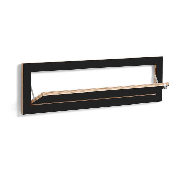 Ambivalenz - Fläpps Schuhregal 100 x 27 cm, schwarz
