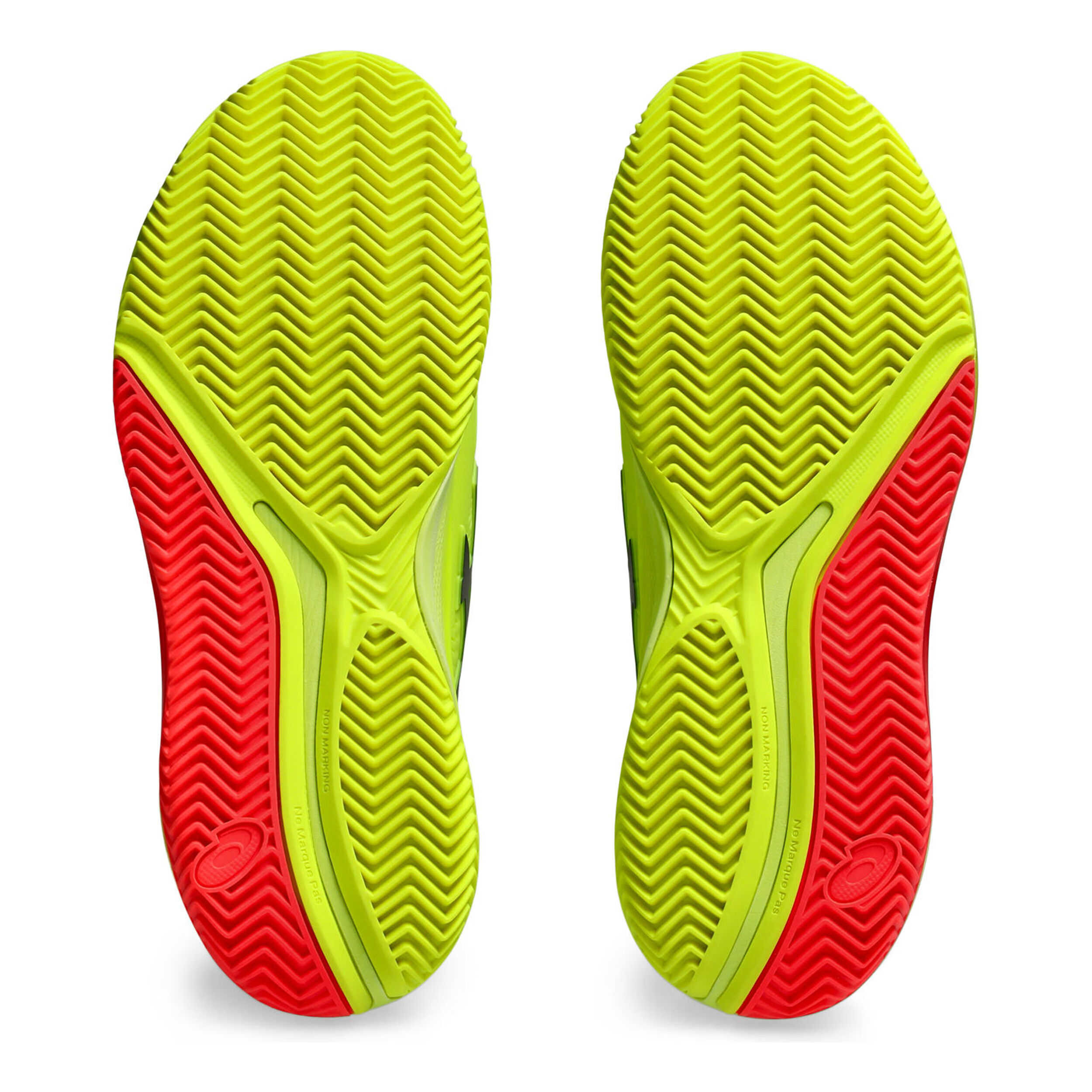 ASICS Gel-Resolution 9 Clay Chaussure Terre Battue Femmes - Jaunes Fluo , Orange Fluo