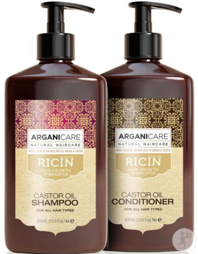 Arganicare Coffret Accélérateur De Croissance À L’Huile De Ricin 2 Produits