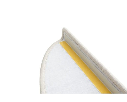 Traptredeset, effen beige, halfrond, 20x65 cm, 15 stuks