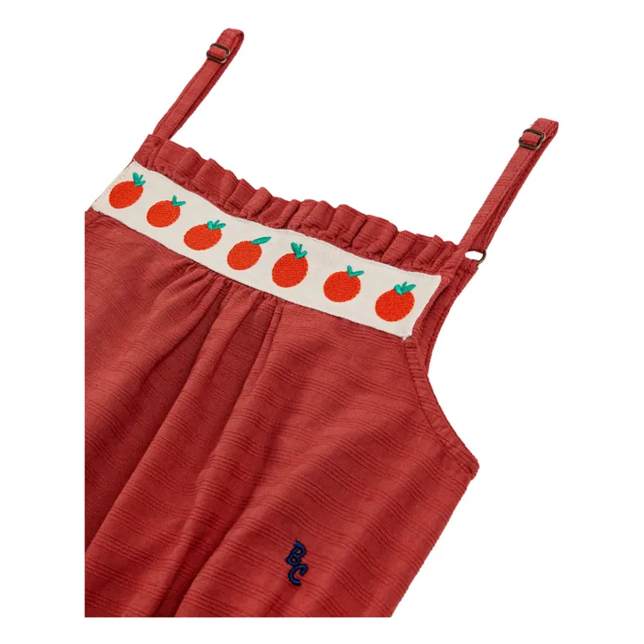 Bobo Choses Top à Bretelles Brodé Tomates | Rouge