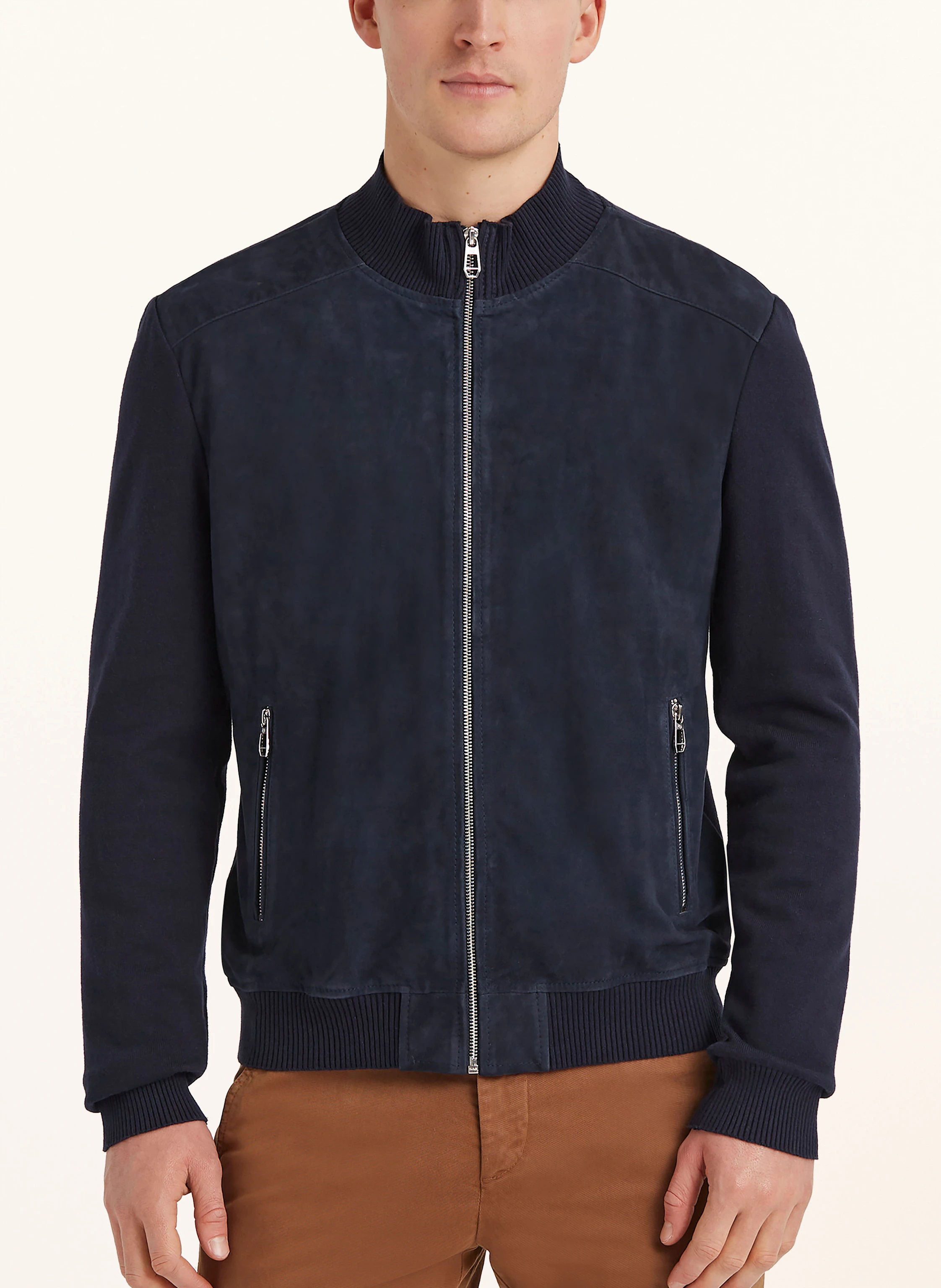 MILESTONE Lederjacke MSTRISTAN im Materialmix