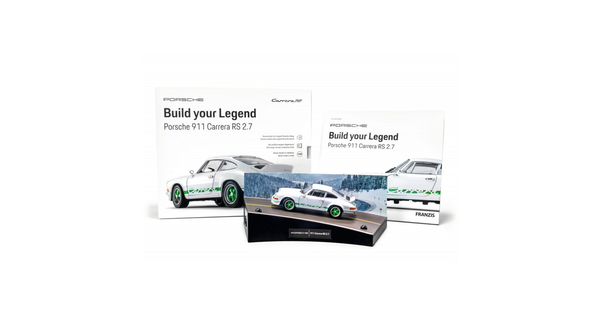 FranzisBuild Your Legend - Porsche 911 Carrera RS 2.7 Modelvoertuig  (Schaal 1:24)