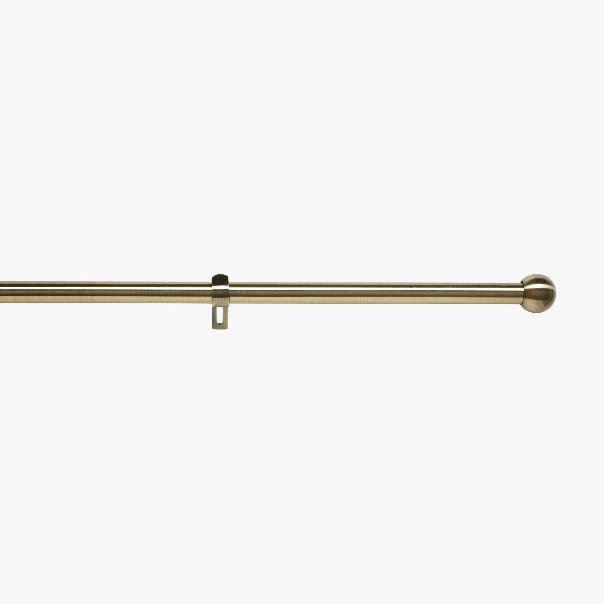 Gardinstangsett 16/19mm messing - 90-160cm