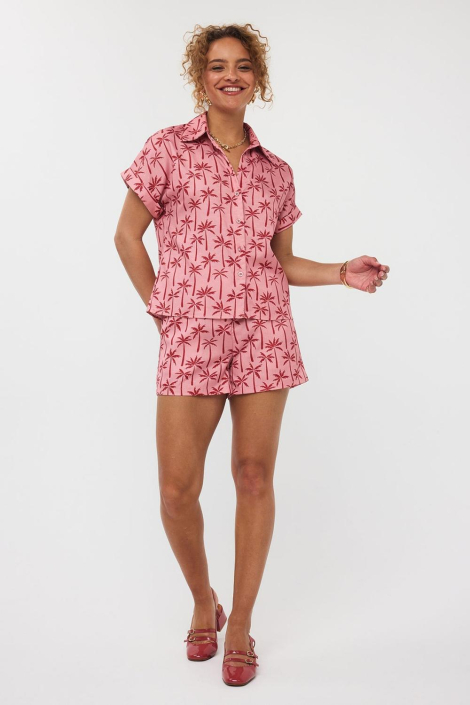Ydence roze dames blouse