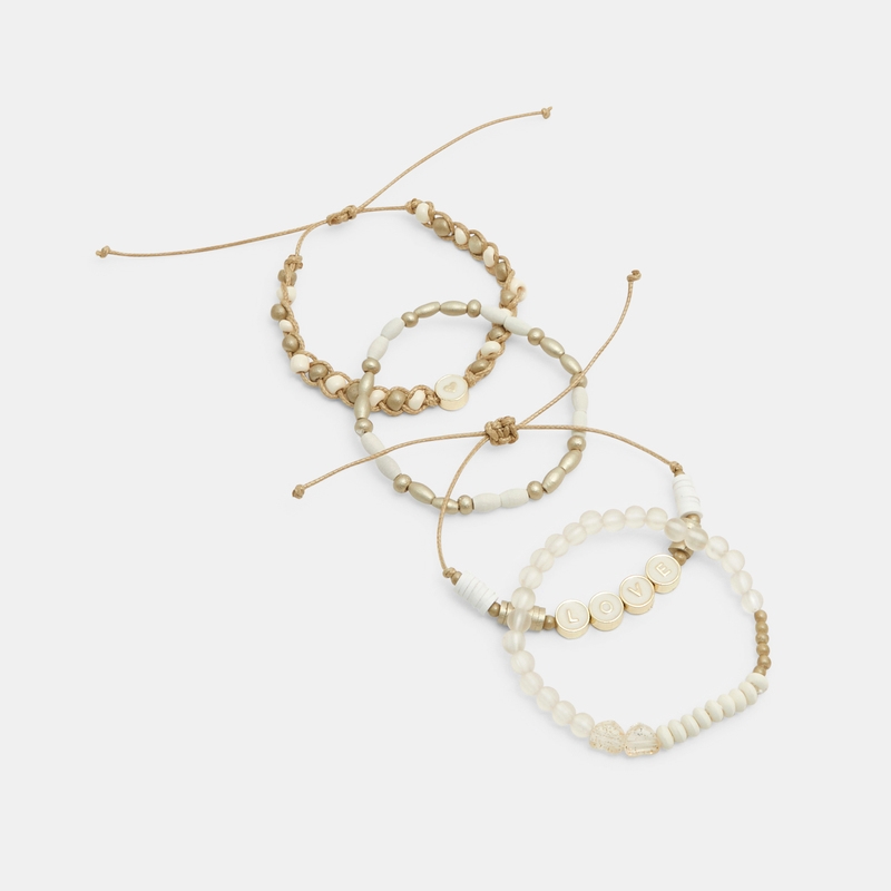 Bracelets fantaisie (lot de 4) jaune fille