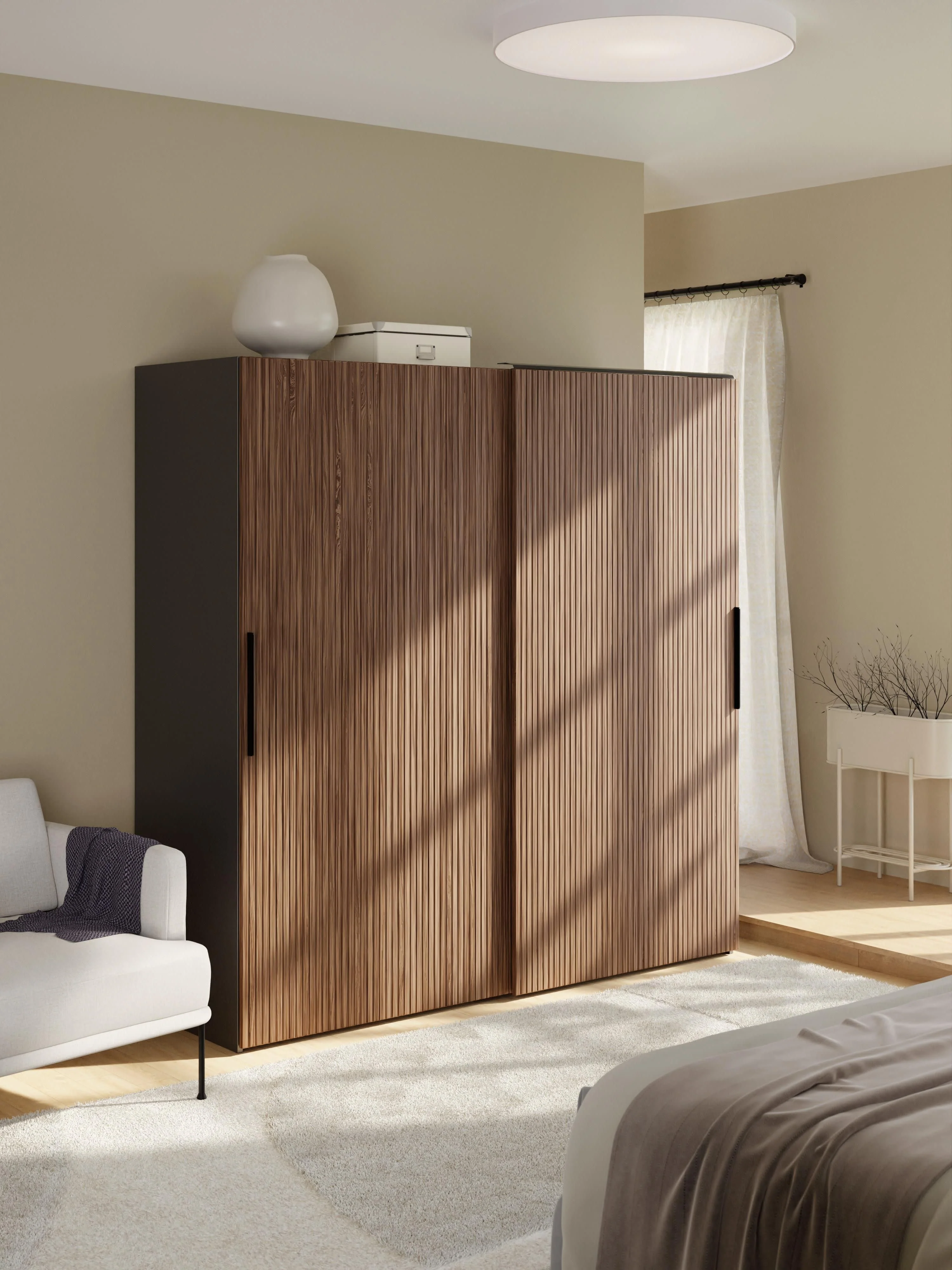 Modulaire schuifdeurkast Simone, 200 cm breed, diverse varianten